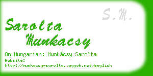 sarolta munkacsy business card