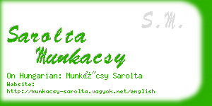 sarolta munkacsy business card